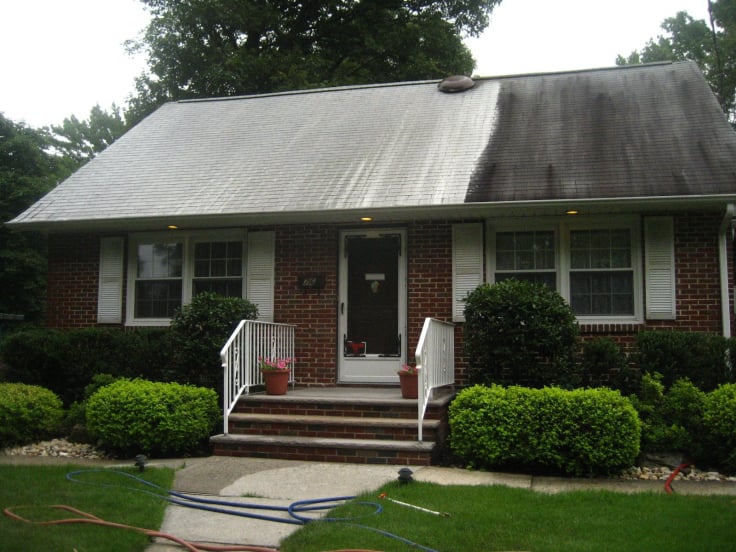 Pressure washing and soft roof cleaning